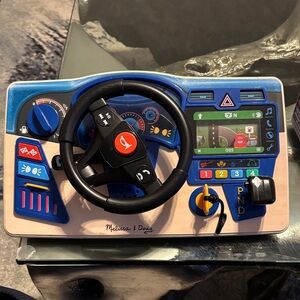 Melissa & Doug Blue and Red Interactive Steering Wheel